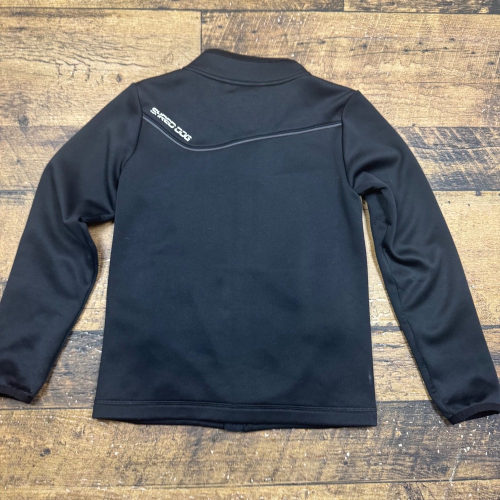 Shred Dog Black Zip Up softshell Jacket Kids Size 8 Polyester snow ski - Picture 8 of 8